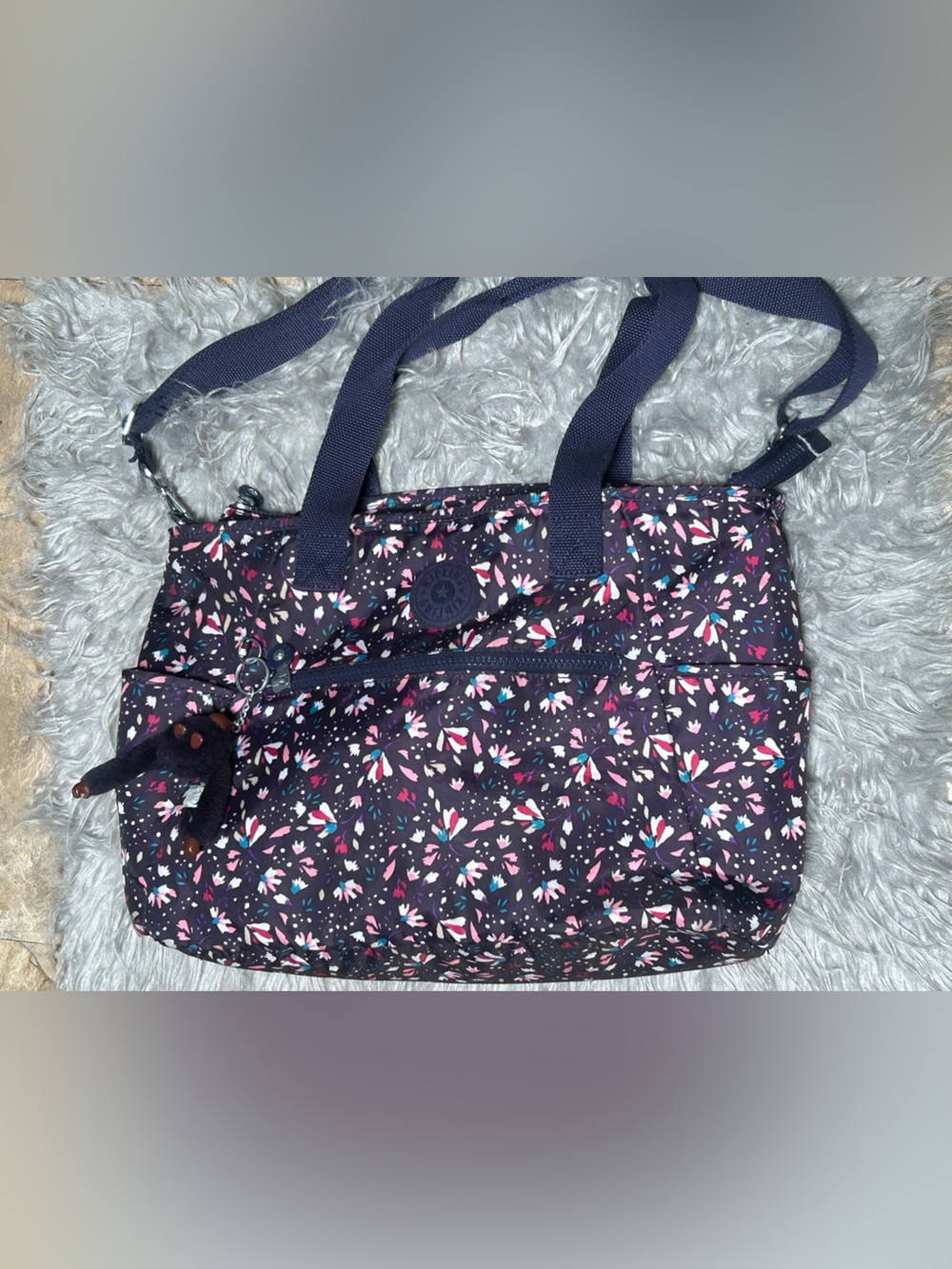 Kipling Lizabeth Crossbody Laptop Bag in Floral Gardenia